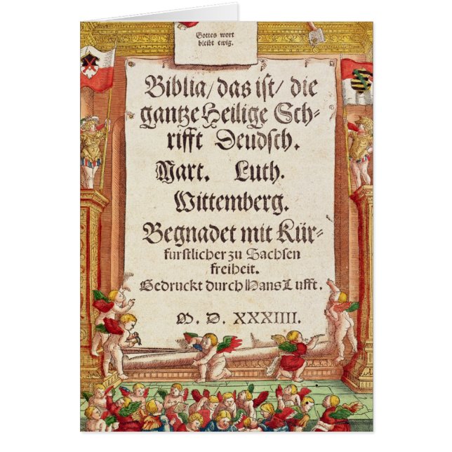 Title page from the Luther Bible, c.1530 (Front)