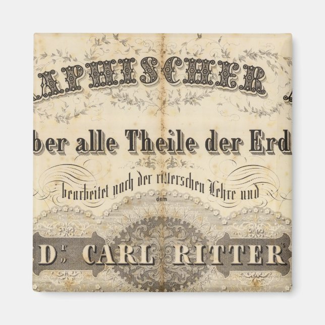 Title Page Geographischer Atlas Magnet (Front)
