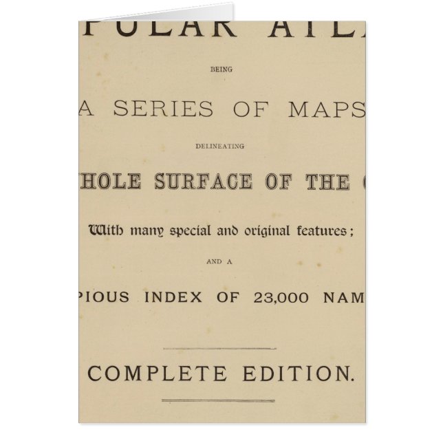Title Page Letts's popular atlas (Front)