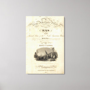 Title Page New American atlas Canvas Print
