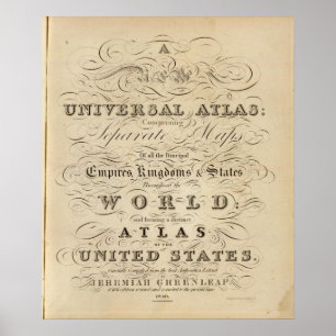 Title Page New universal Atlas Poster