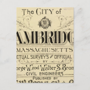 Title Page of Cambridge Atlas Postcard