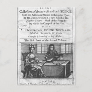 Title page of 'Deliciae Musicae' Postcard