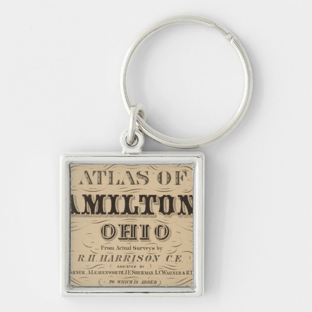 Title Page of Hamilton County Atlas Key Ring (Front)