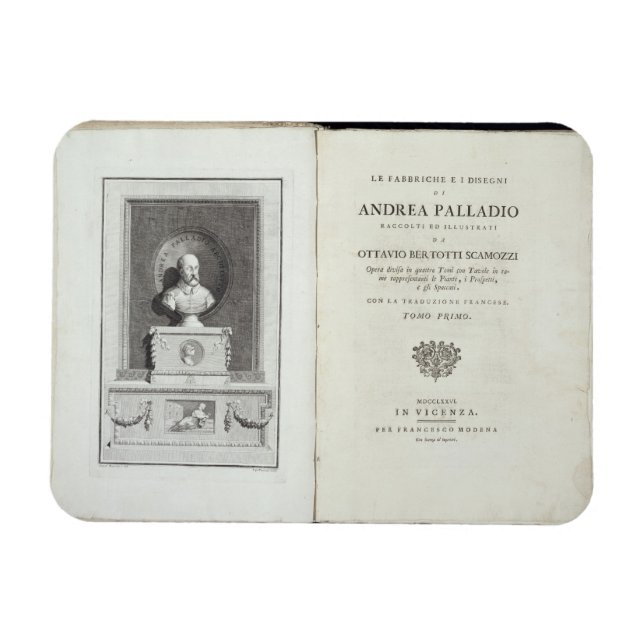 Title page of 'Le Fabbriche e i Disegni di Andrea Magnet (Horizontal)