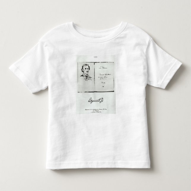 Title Page of 'Les Poemes' by Edgar Allan Poe Toddler T-Shirt (Front)