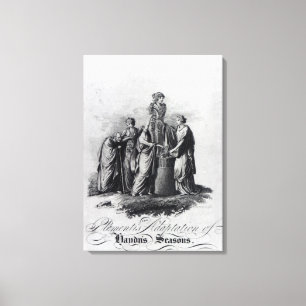 Title page of Muzio Clementi's adaptation Canvas Print