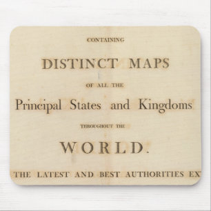 Title Page of New universal atlas Mouse Pad