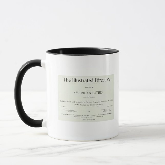 Title Page of San Francisco California Mug (Left)