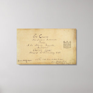 Title page of the 'Brandenburg Concertos' Canvas Print