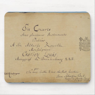 Title page of the 'Brandenburg Concertos' Mouse Pad