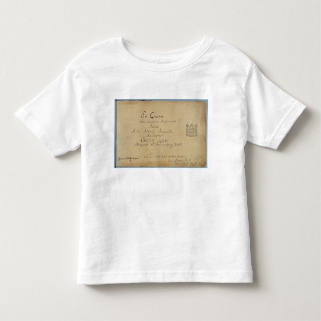 Title page of the 'Brandenburg Concertos' Toddler T-Shirt (Front)
