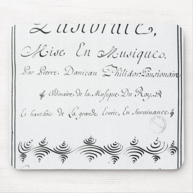 Title page of the 'Pastorale' Mouse Pad (Front)