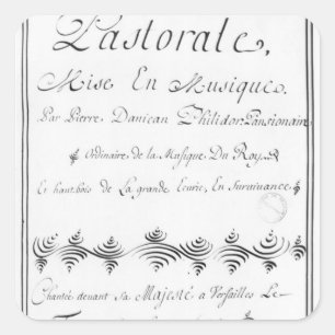 Title page of the 'Pastorale' Square Sticker