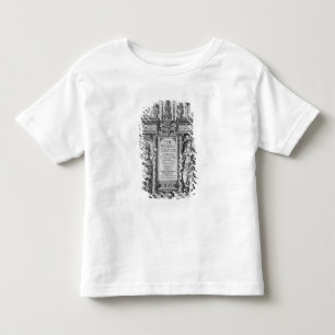 Title Page of 'The Works of James I', engraved by Toddler T-Shirt