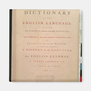 Title page of volume I of the English Magnet