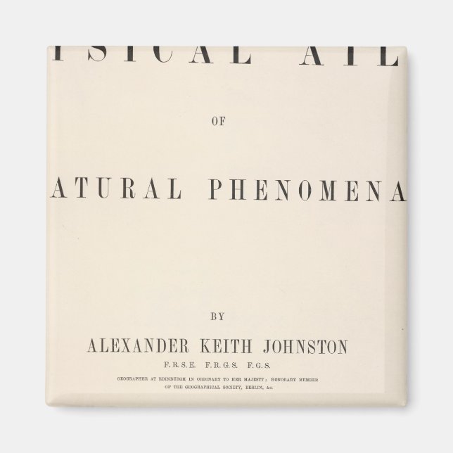 Title Page Physical atlas of natural phenomena Magnet (Front)