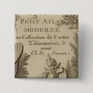 Title Page Small modern atlas 15 Cm Square Badge