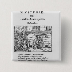 Title page to 'Mischeefes Mysterie or Treasons 15 Cm Square Badge