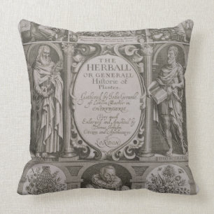 Title page to the second edition of 'The Herball' Cushion
