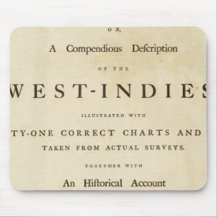 Title page West India atlas Mouse Pad