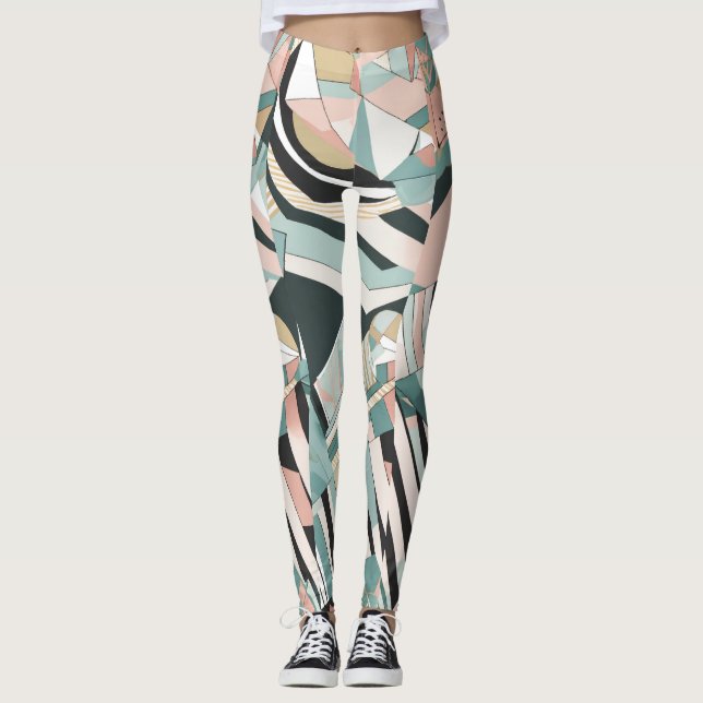 Title: Pastel Prism Leggings (Front)