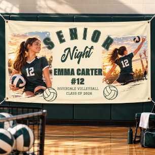 Title: Personalised Volleyball Senior Night Photo  Banner