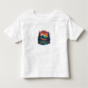 **Title:** Serene Nature Wonderland Toddler Toddler T-Shirt