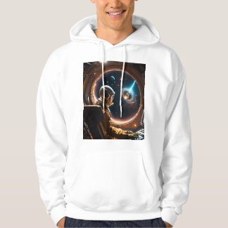 Title:Sleek Side View of an Extra-T T-Shirt Design Hoodie
