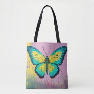 Title: Surreal Tie-Dye Butterfly Design for Bag –