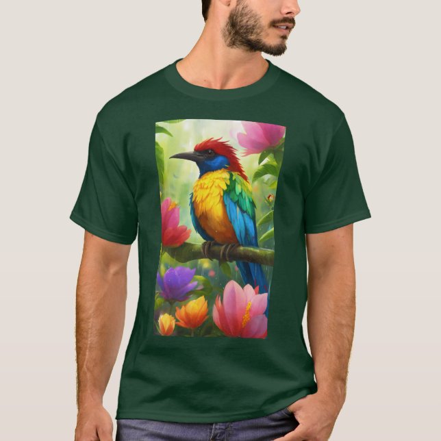  Title: "Vibrant Costa Rica Birds T-Shirt"   T-Shirt (Front)