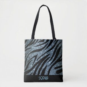Title: Zebra Skin Collection Personalised Tote Bag