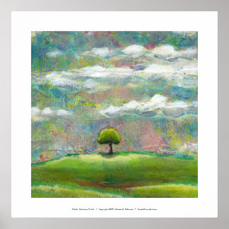 Titled:  Delicious World - beautiful landscape art Poster