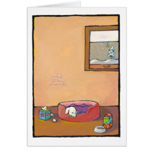 Titled: Sick Puppy - adorable art cold flu health