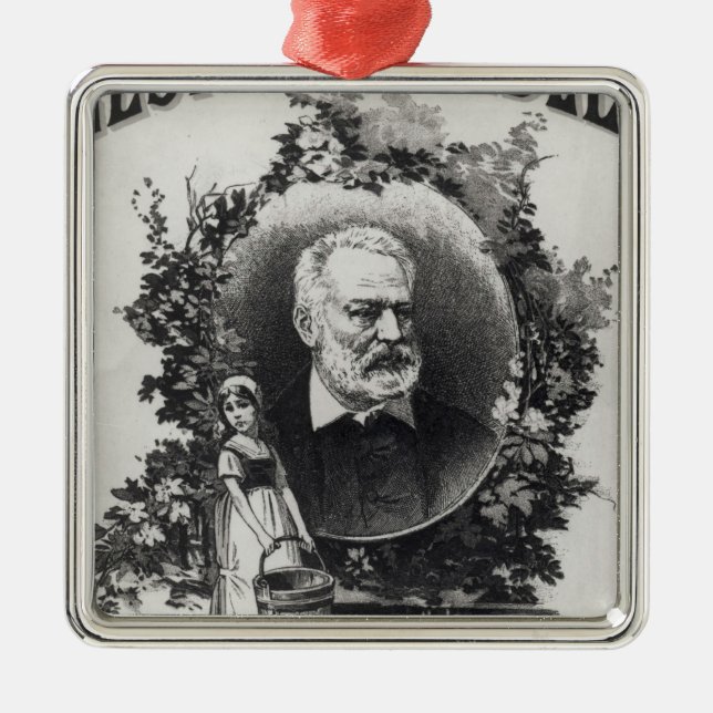 Titlepage first edition of 'Les Miserables' Metal Tree Decoration (Front)