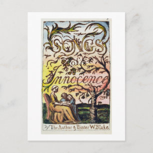Titlepage from 'Songs of Innocence and of Experien Postcard