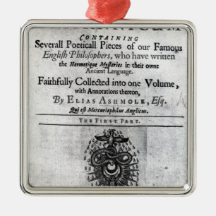 Titlepage 'Theatrum Chemicum Britannicum' Metal Tree Decoration