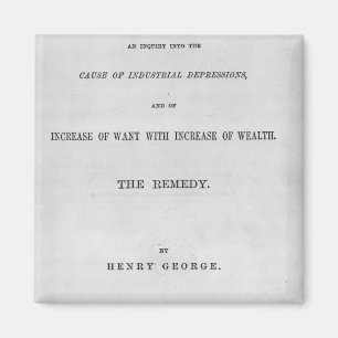 Titlepage to 'Progress and Poverty' Magnet