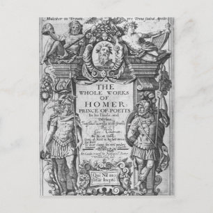 Titlepage to 'The Whole Works of Homer' Postcard