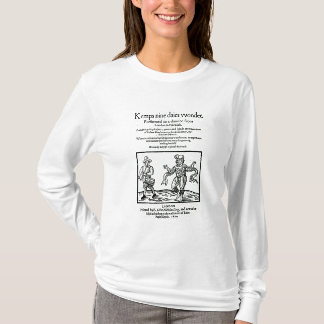 Titlepage to William Kemp's T-Shirt (Front)