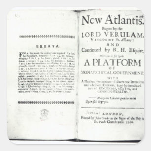 Titlepages to Francis Bacon's Square Sticker