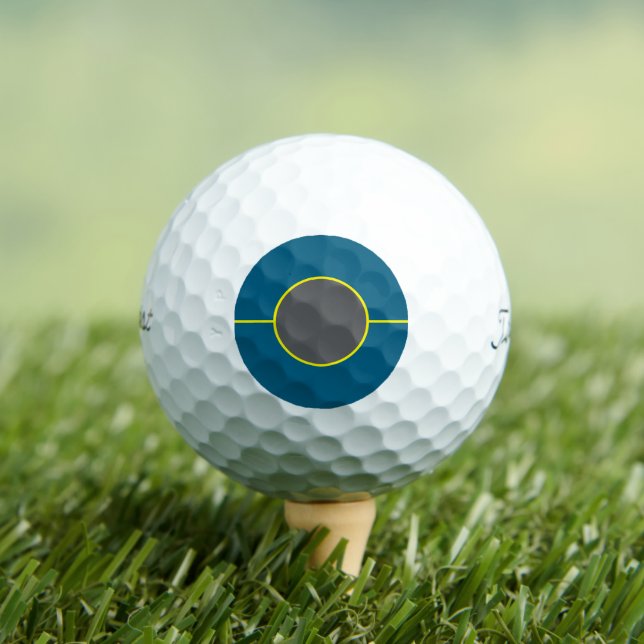 Titlist Pre marked Golf balls 3 pack - blue (Insitu Tee)