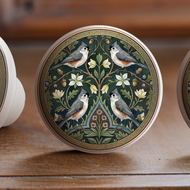 Titmouse Bird Ceramic Pull Knob (Creator Uploaded)