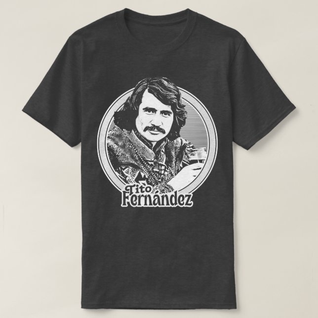 Tito Fernndez Retro Style Fan Art 1 T-Shirt (Design Front)