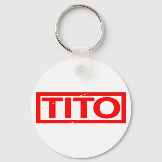 Tito Stamp Key Ring (Front)