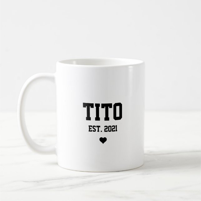 Tito Uncle Pregnancy Announcement Gift Coffee Mug (Left)