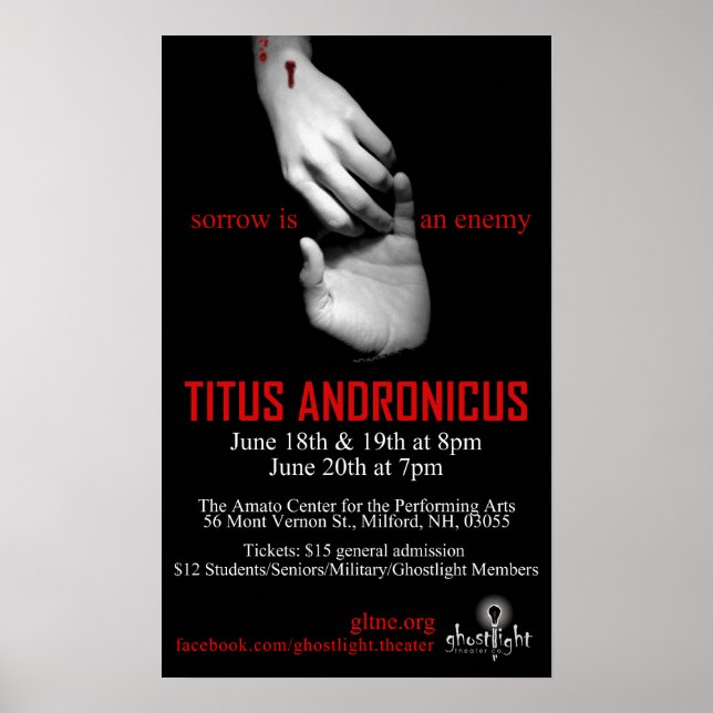 Titus Andronicus Poster (Front)