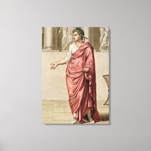 Titus, costume for 'Berenice' by Jean Racine, from Canvas Print