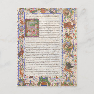 Titus Livius History of Rome Mediaeval Manuscript Postcard