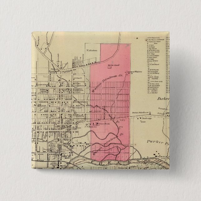 Titusville 15 Cm Square Badge (Front)